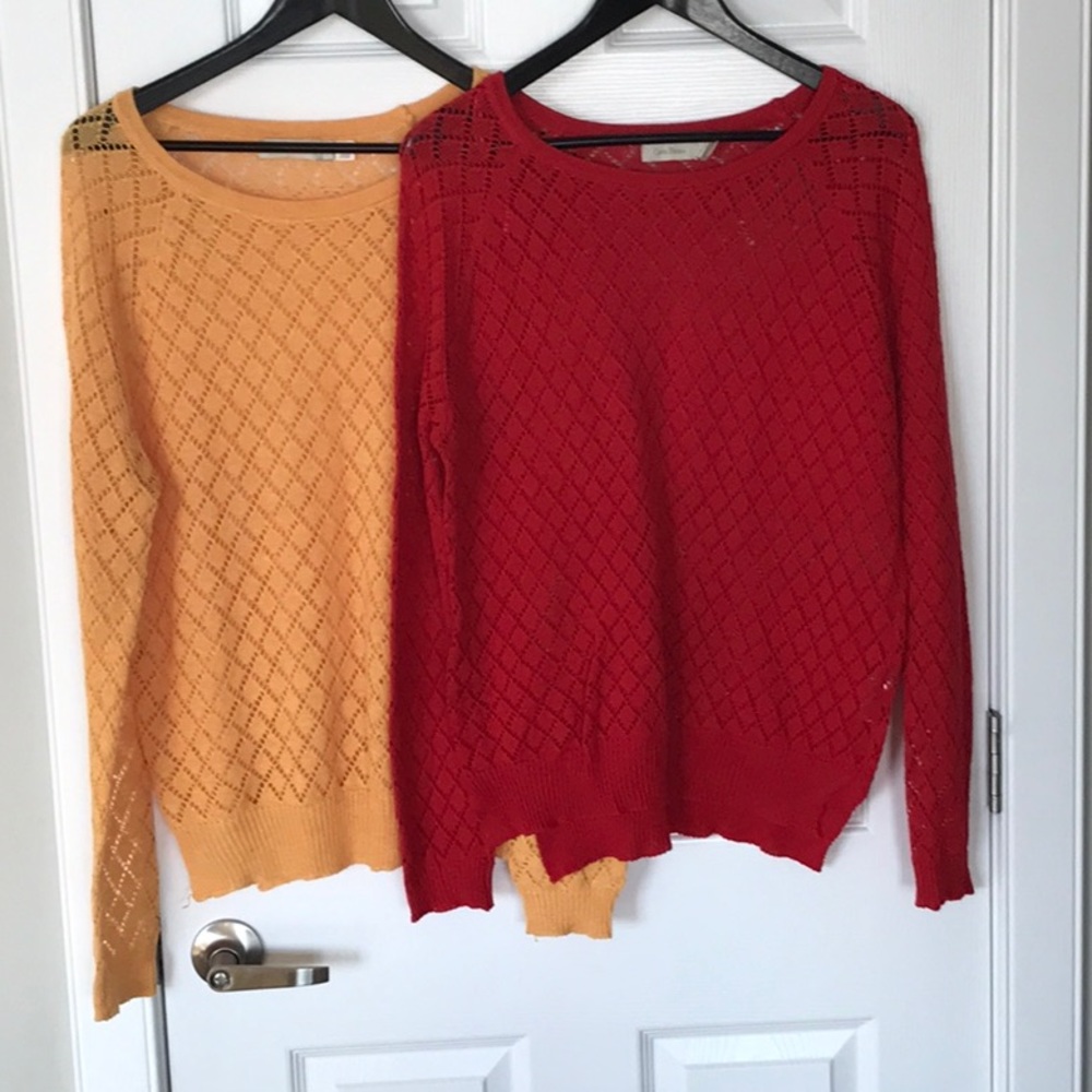 Sweaters Bundle- Yellow&Red- Size M - Picture 2 of 7